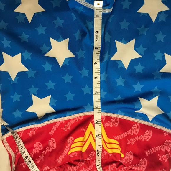 Wonder Woman fusion FG bundle size small leggings medium glitter top - Picture 16 of 16